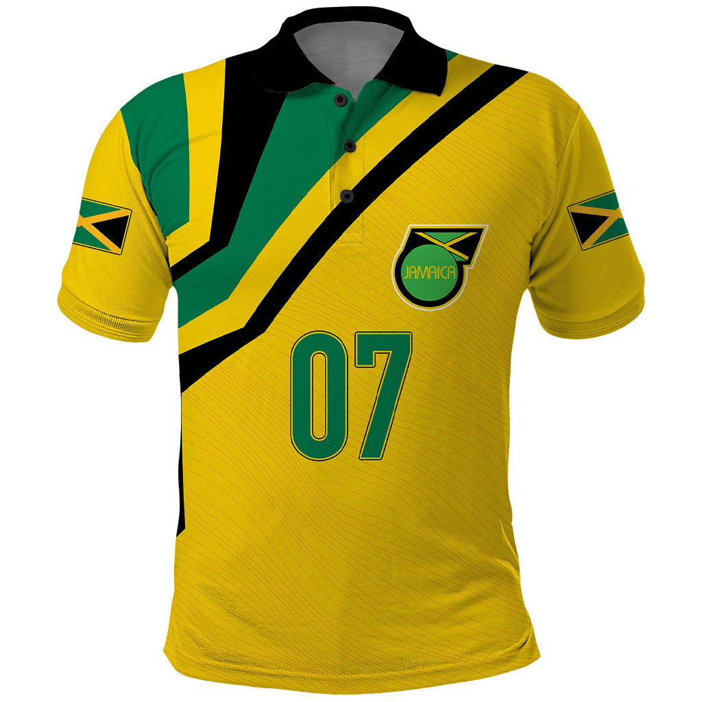 Personalised Jamaica Football Polo Shirt Reggae Boyz Retro WC 1998 Inspired - Wonder Print Shop