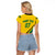 Personalised Jamaica Football Raglan Cropped T Shirt Reggae Boyz Retro WC 1998 Inspired - Wonder Print Shop