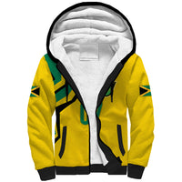 Personalised Jamaica Football Sherpa Hoodie Reggae Boyz Retro WC 1998 Inspired - Wonder Print Shop