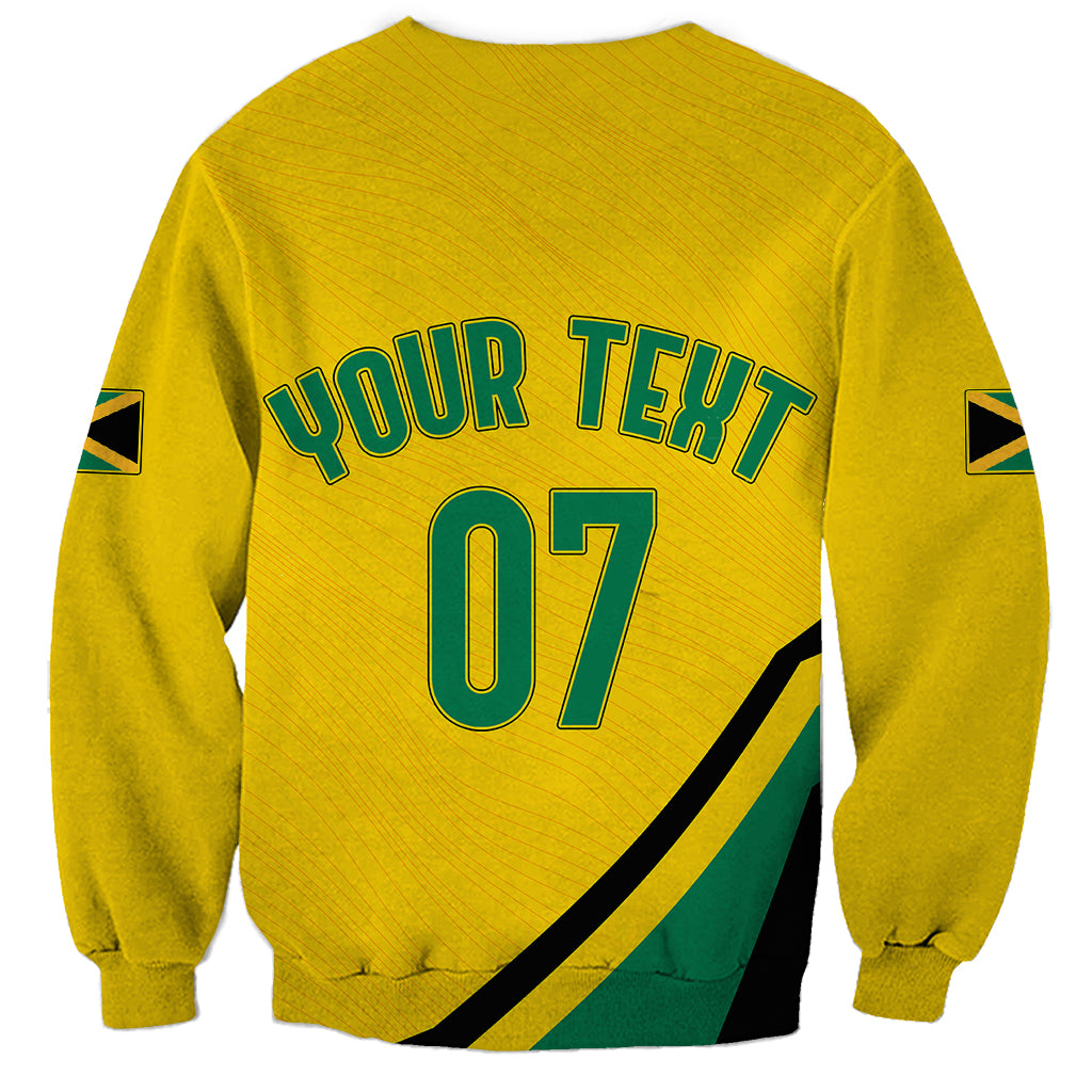 Personalised Jamaica Football Sweatshirt Reggae Boyz Retro WC 1998 Inspired - Wonder Print Shop