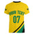 Personalised Jamaica Football Women V Neck T Shirt Reggae Boyz Retro WC 1998 Inspired - Wonder Print Shop