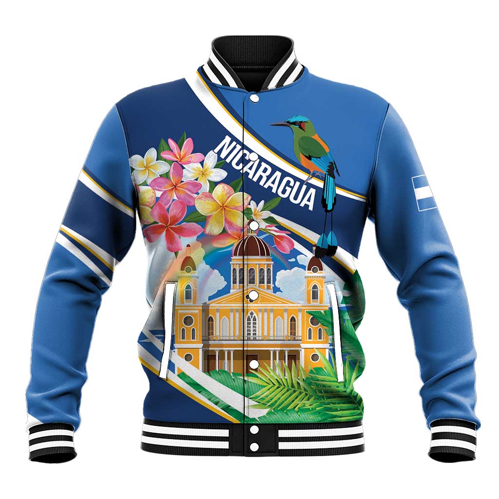 Nicaragua Granada Personalized Baseball Jacket Viva Nica - Wonder Print Shop