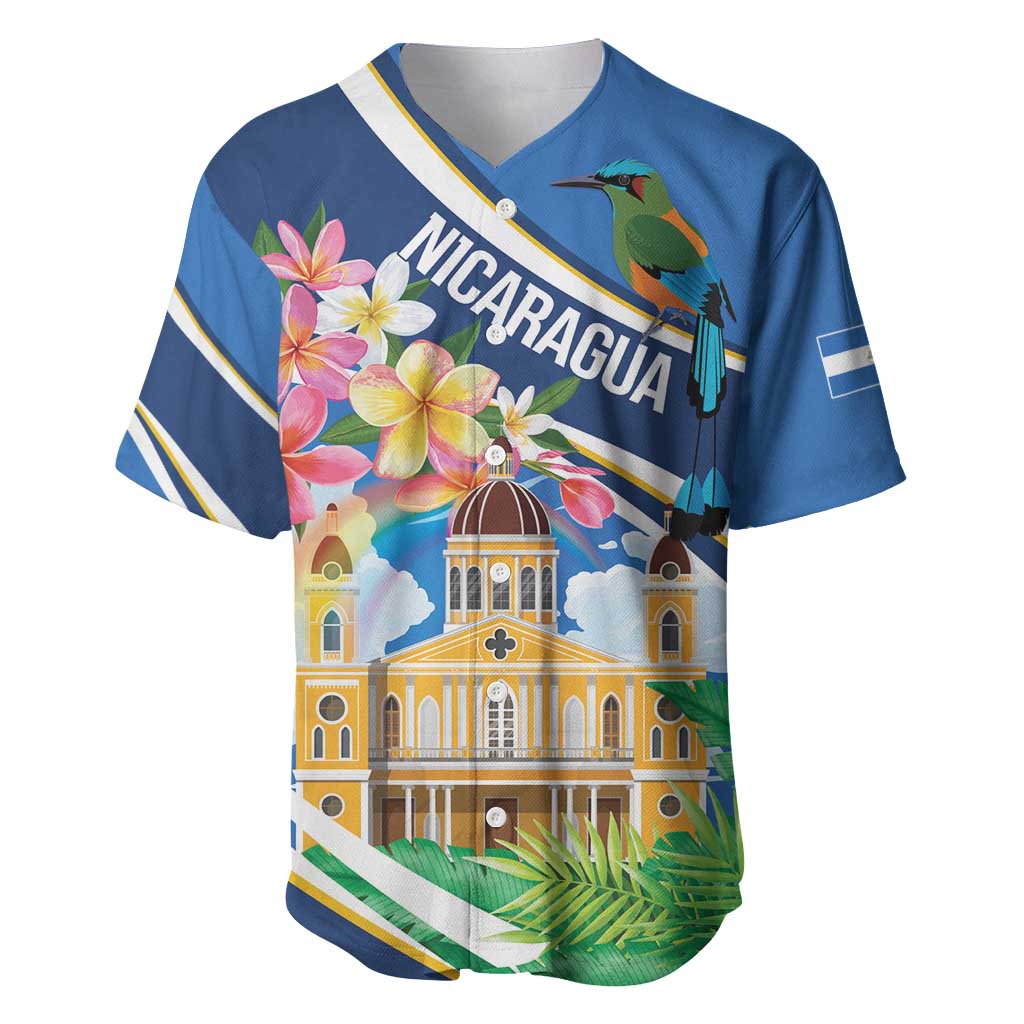 Nicaragua Granada Personalized Baseball Jersey Viva Nica - Wonder Print Shop