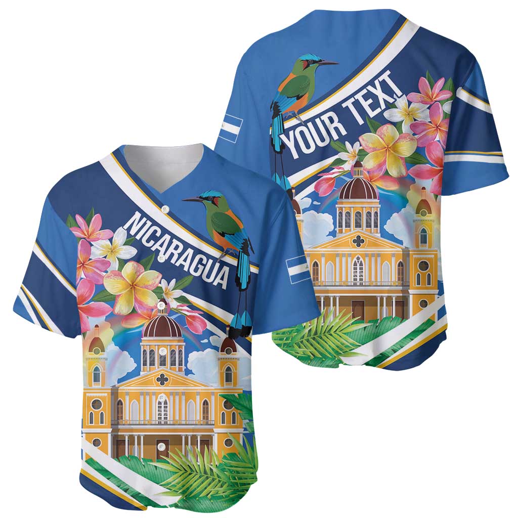 Nicaragua Granada Personalized Baseball Jersey Viva Nica - Wonder Print Shop