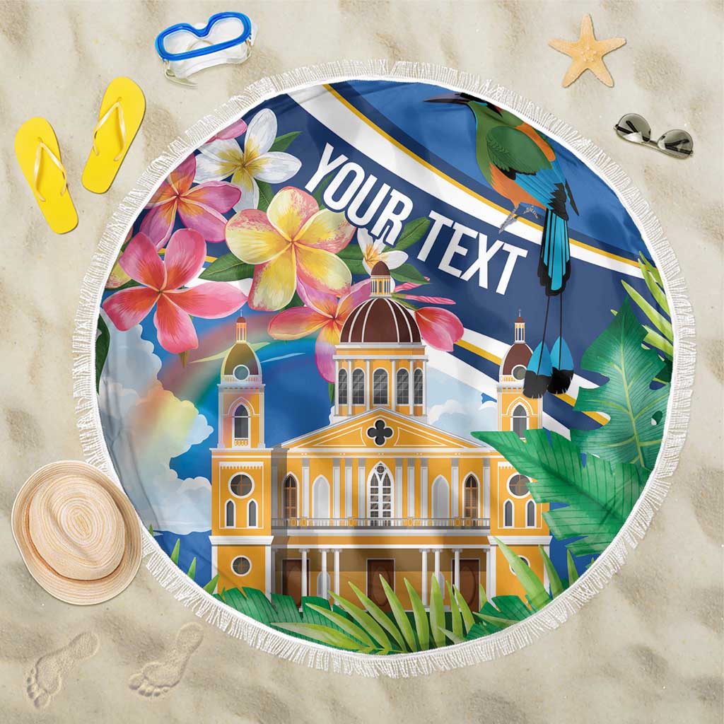 Nicaragua Granada Personalized Beach Blanket Viva Nica - Wonder Print Shop