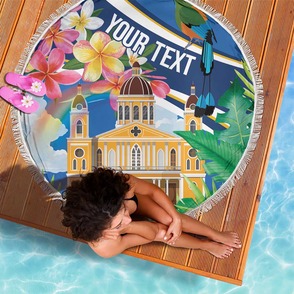 Nicaragua Granada Personalized Beach Blanket Viva Nica - Wonder Print Shop