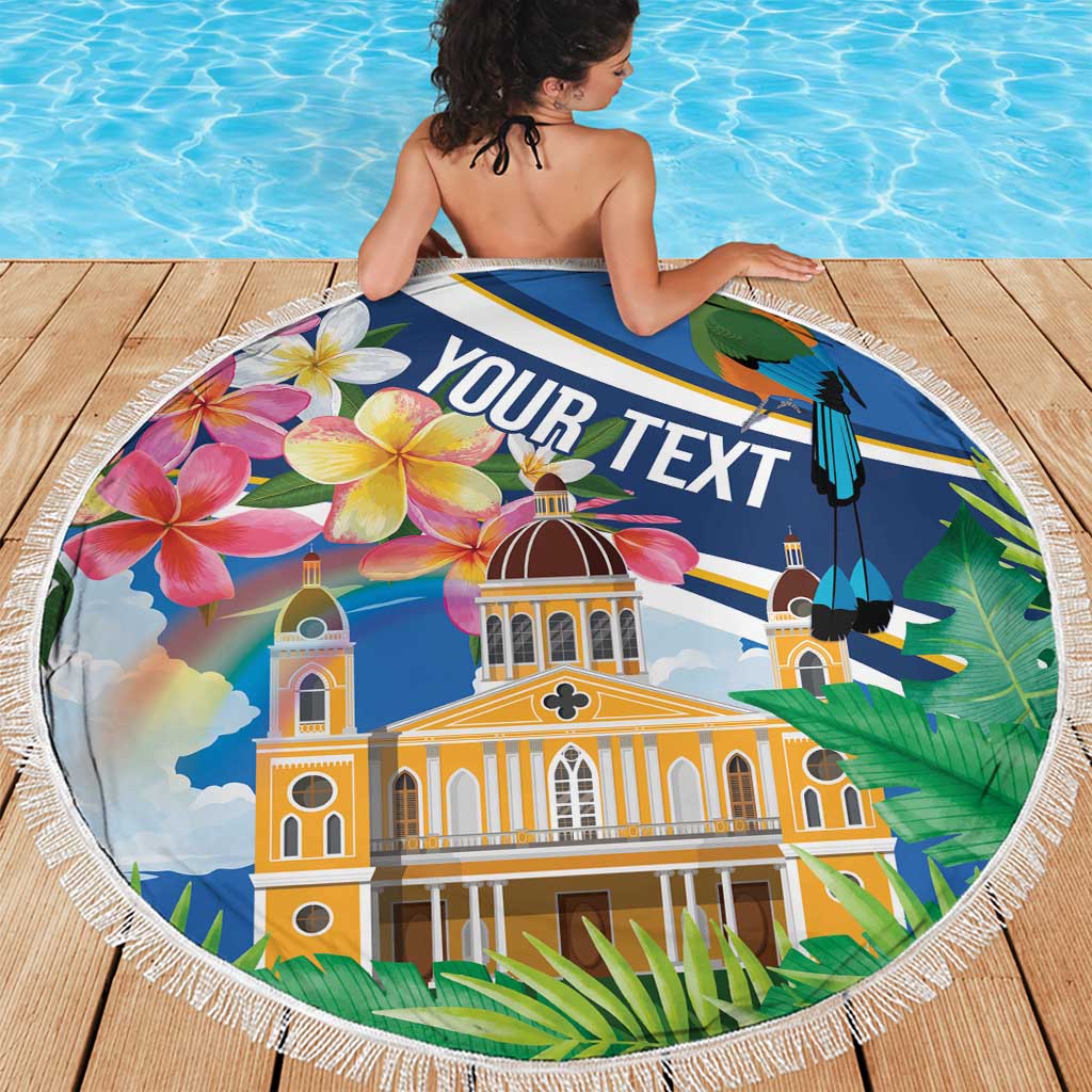 Nicaragua Granada Personalized Beach Blanket Viva Nica - Wonder Print Shop