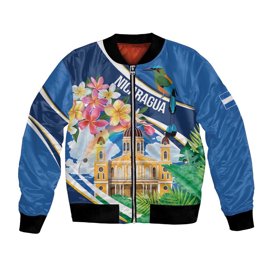Nicaragua Granada Personalized Bomber Jacket Viva Nica - Wonder Print Shop