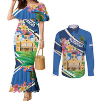 Nicaragua Granada Personalized Couples Matching Mermaid Dress and Long Sleeve Button Shirt Viva Nica - Wonder Print Shop