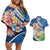 Nicaragua Granada Personalized Couples Matching Off Shoulder Short Dress and Hawaiian Shirt Viva Nica - Wonder Print Shop