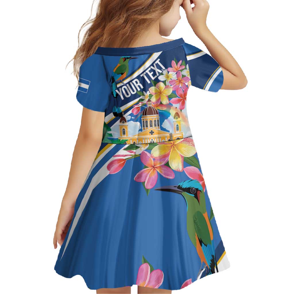 Nicaragua Granada Personalized Family Matching Long Sleeve Bodycon Dress and Hawaiian Shirt Viva Nica - Wonder Print Shop