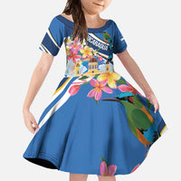 Nicaragua Granada Personalized Family Matching Mermaid Dress and Hawaiian Shirt Viva Nica - Wonder Print Shop