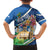 Nicaragua Granada Personalized Family Matching Off The Shoulder Long Sleeve Dress and Hawaiian Shirt Viva Nica - Wonder Print Shop