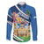 Nicaragua Granada Personalized Family Matching Off The Shoulder Long Sleeve Dress and Hawaiian Shirt Viva Nica - Wonder Print Shop