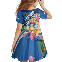 Nicaragua Granada Personalized Family Matching Off Shoulder Maxi Dress and Hawaiian Shirt Viva Nica - Wonder Print Shop