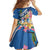 Nicaragua Granada Personalized Family Matching Off Shoulder Maxi Dress and Hawaiian Shirt Viva Nica - Wonder Print Shop