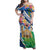 Nicaragua Granada Personalized Family Matching Off Shoulder Maxi Dress and Hawaiian Shirt Viva Nica - Wonder Print Shop