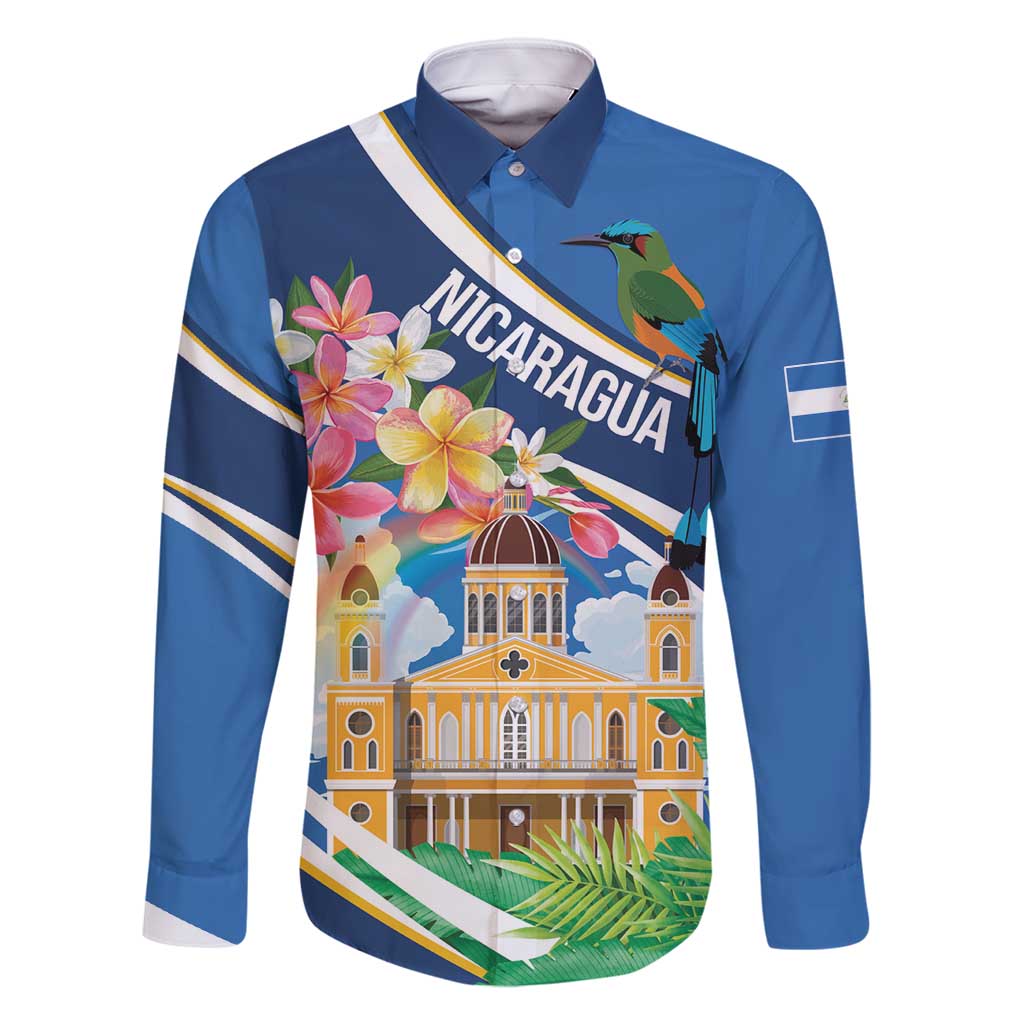 Nicaragua Granada Personalized Family Matching Off Shoulder Short Dress and Hawaiian Shirt Viva Nica - Wonder Print Shop