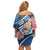 Nicaragua Granada Personalized Family Matching Off Shoulder Short Dress and Hawaiian Shirt Viva Nica - Wonder Print Shop