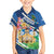Nicaragua Granada Personalized Family Matching Off Shoulder Short Dress and Hawaiian Shirt Viva Nica - Wonder Print Shop