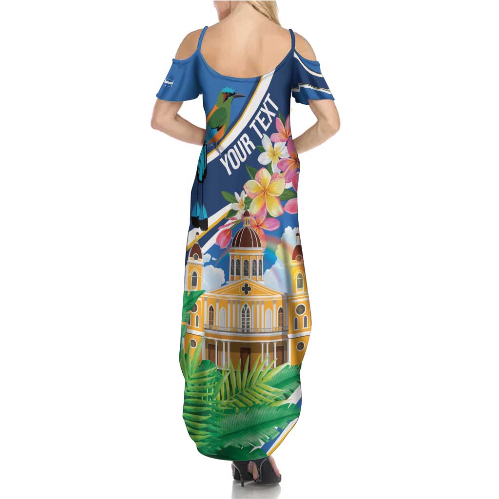 Nicaragua Granada Personalized Family Matching Summer Maxi Dress and Hawaiian Shirt Viva Nica - Wonder Print Shop