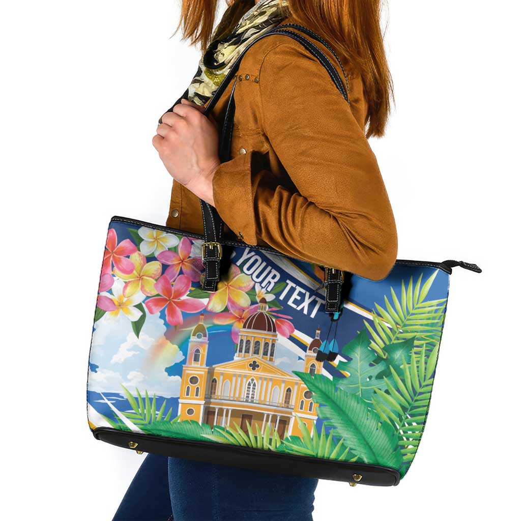 Nicaragua Granada Personalized Leather Tote Bag Viva Nica - Wonder Print Shop