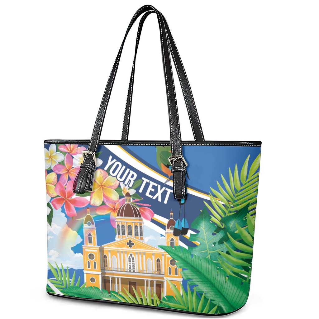 Nicaragua Granada Personalized Leather Tote Bag Viva Nica - Wonder Print Shop