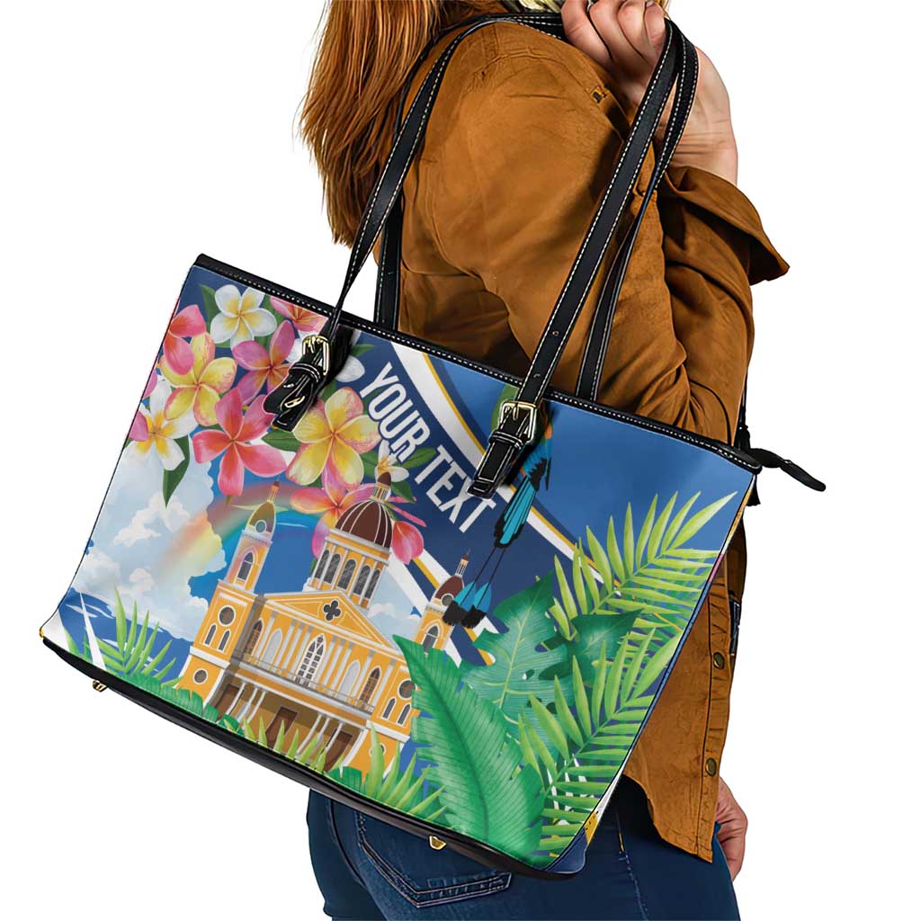 Nicaragua Granada Personalized Leather Tote Bag Viva Nica - Wonder Print Shop