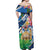 Nicaragua Granada Personalized Off Shoulder Maxi Dress Viva Nica - Wonder Print Shop