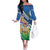 Nicaragua Granada Personalized Off The Shoulder Long Sleeve Dress Viva Nica - Wonder Print Shop