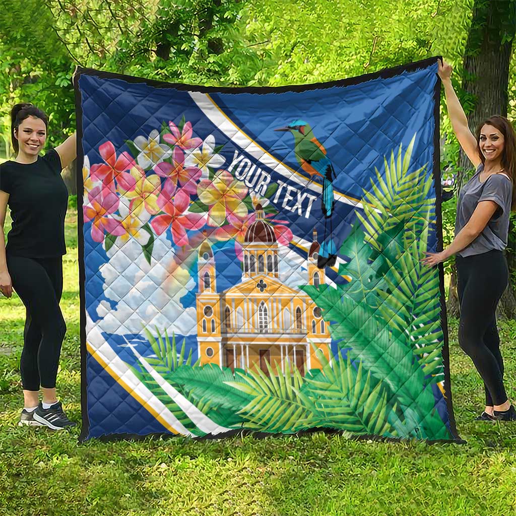 Nicaragua Granada Personalized Quilt Viva Nica - Wonder Print Shop