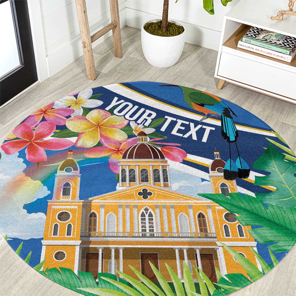 Nicaragua Granada Personalized Round Carpet Viva Nica - Wonder Print Shop