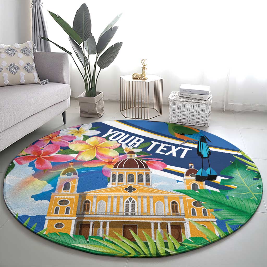 Nicaragua Granada Personalized Round Carpet Viva Nica - Wonder Print Shop