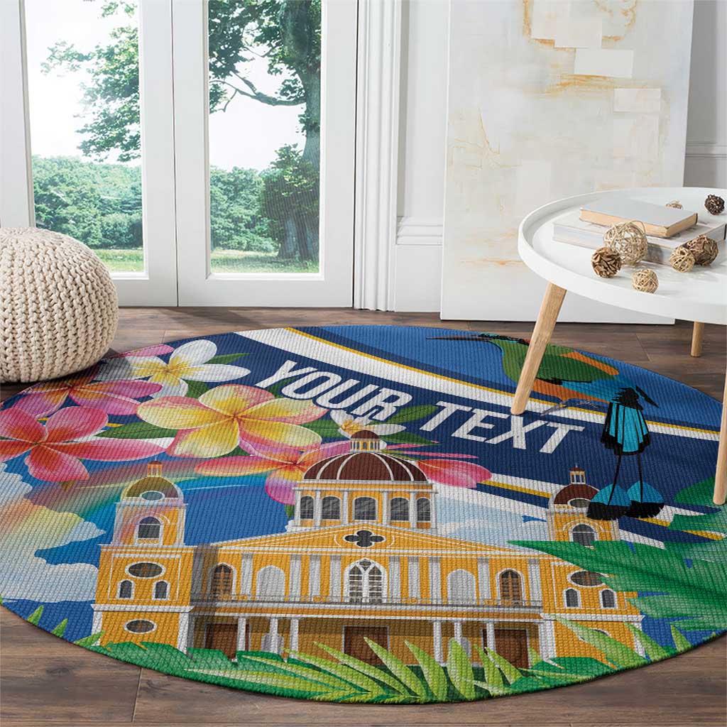 Nicaragua Granada Personalized Round Carpet Viva Nica - Wonder Print Shop