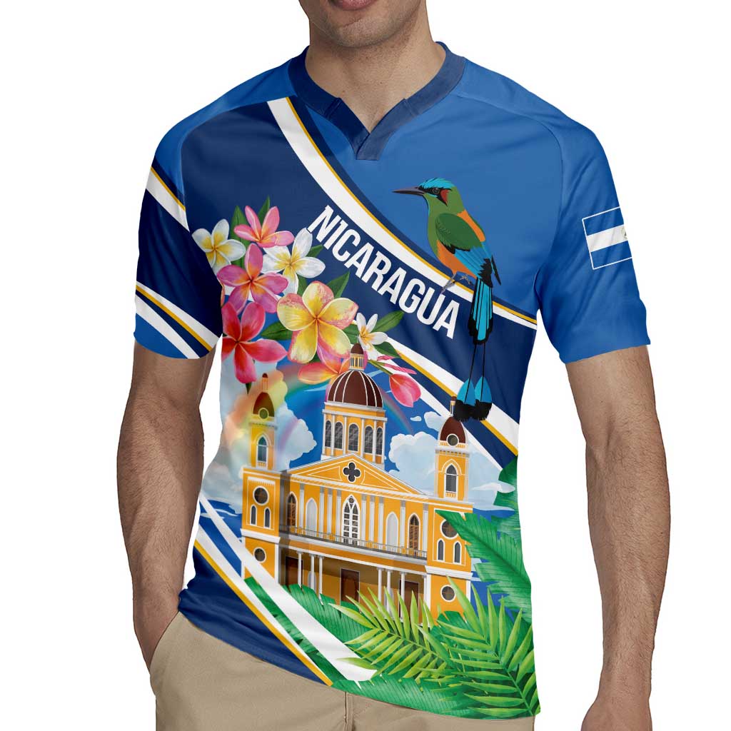 Nicaragua Granada Personalized Rugby Jersey Viva Nica - Wonder Print Shop