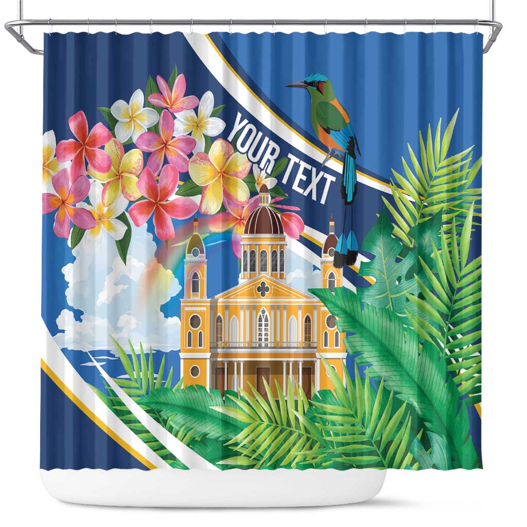 Nicaragua Granada Personalized Shower Curtain Viva Nica - Wonder Print Shop