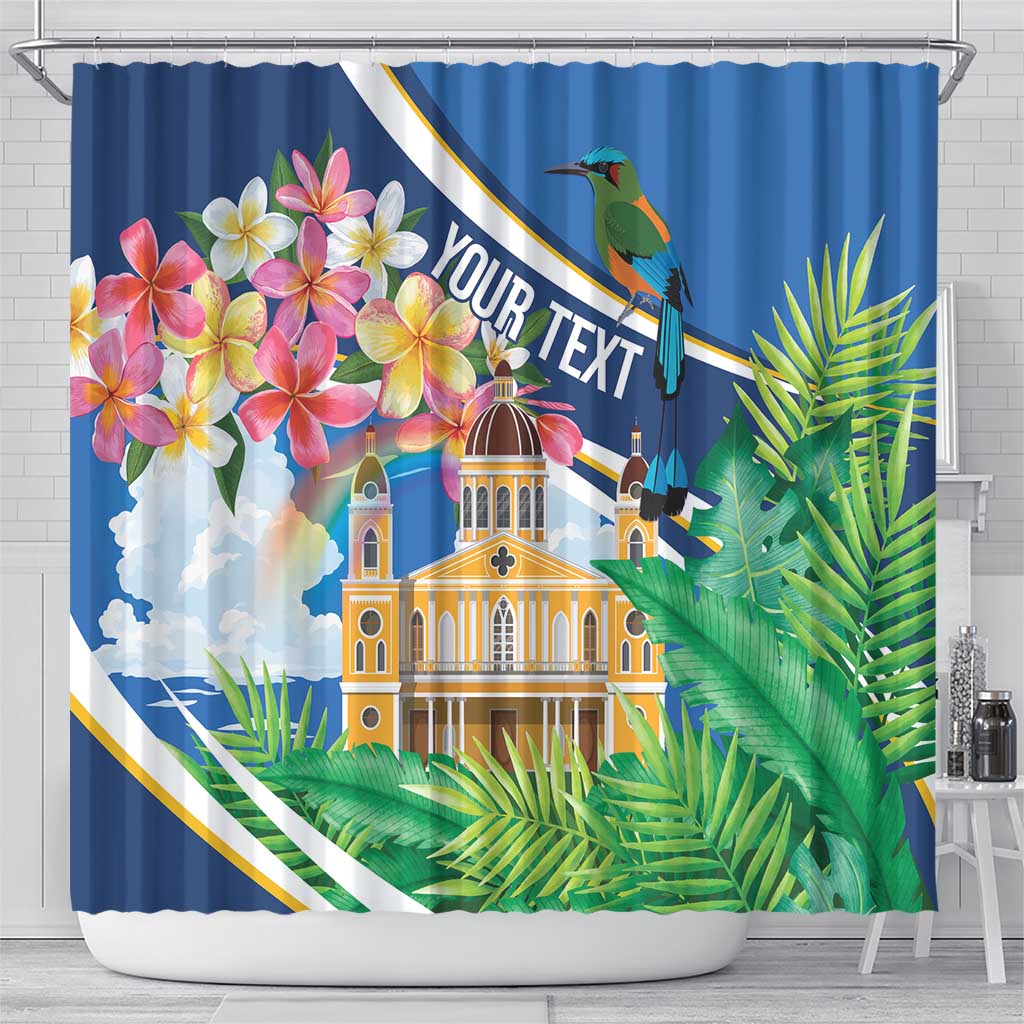 Nicaragua Granada Personalized Shower Curtain Viva Nica - Wonder Print Shop