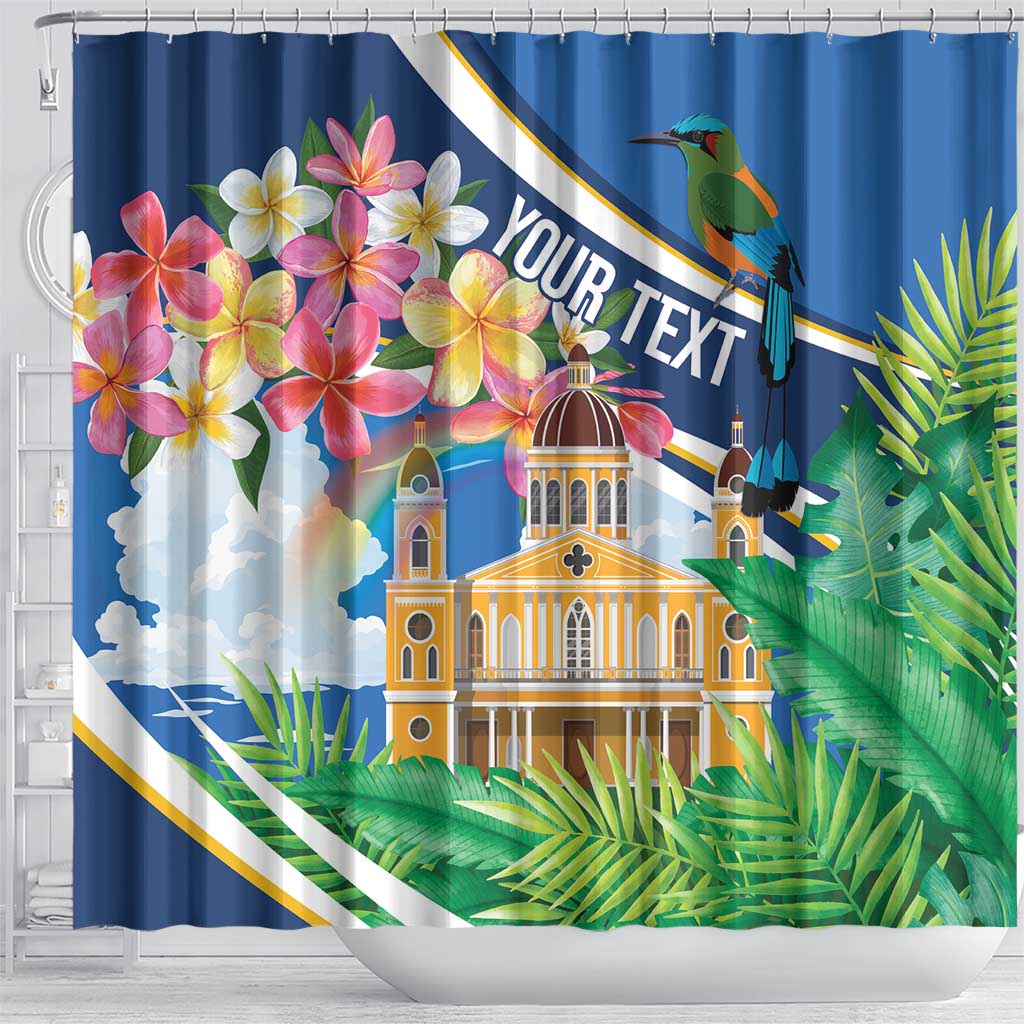 Nicaragua Granada Personalized Shower Curtain Viva Nica - Wonder Print Shop