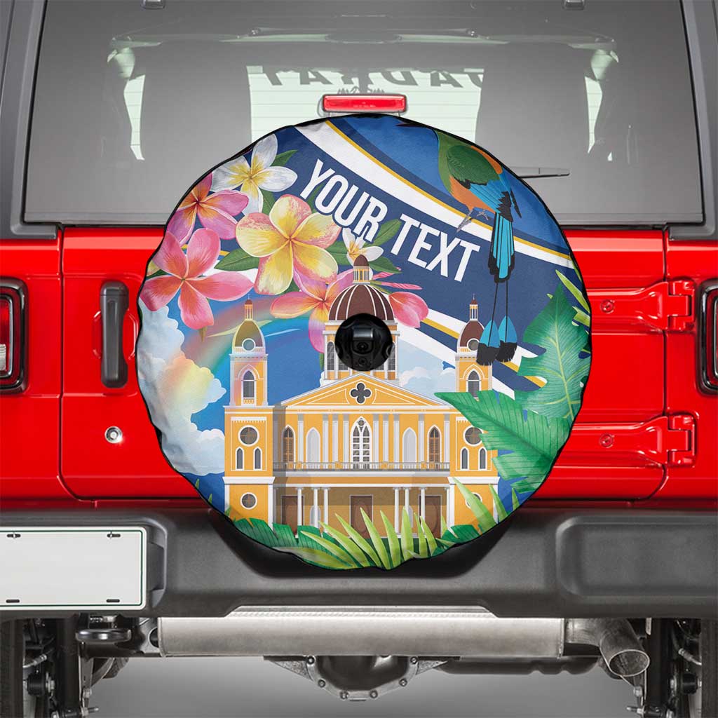Nicaragua Granada Personalized Spare Tire Cover Viva Nica - Wonder Print Shop
