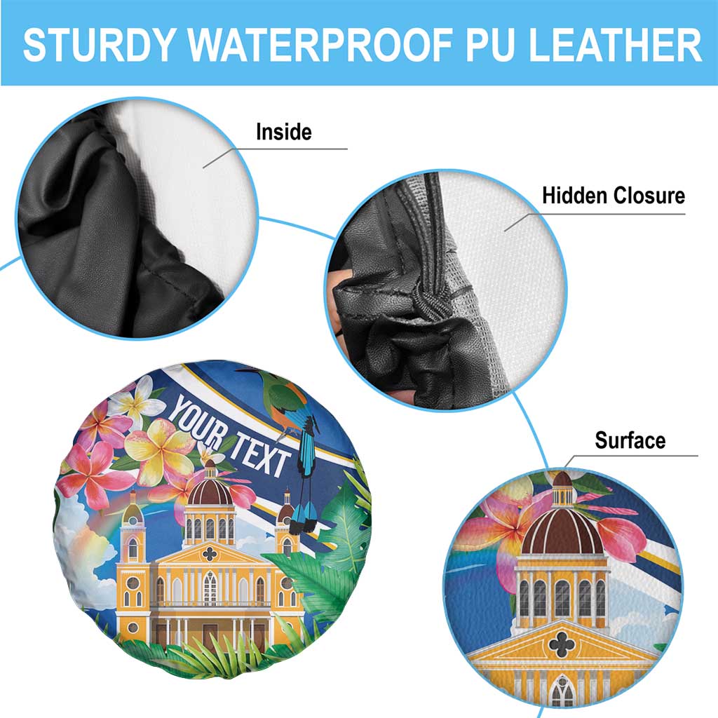 Nicaragua Granada Personalized Spare Tire Cover Viva Nica - Wonder Print Shop