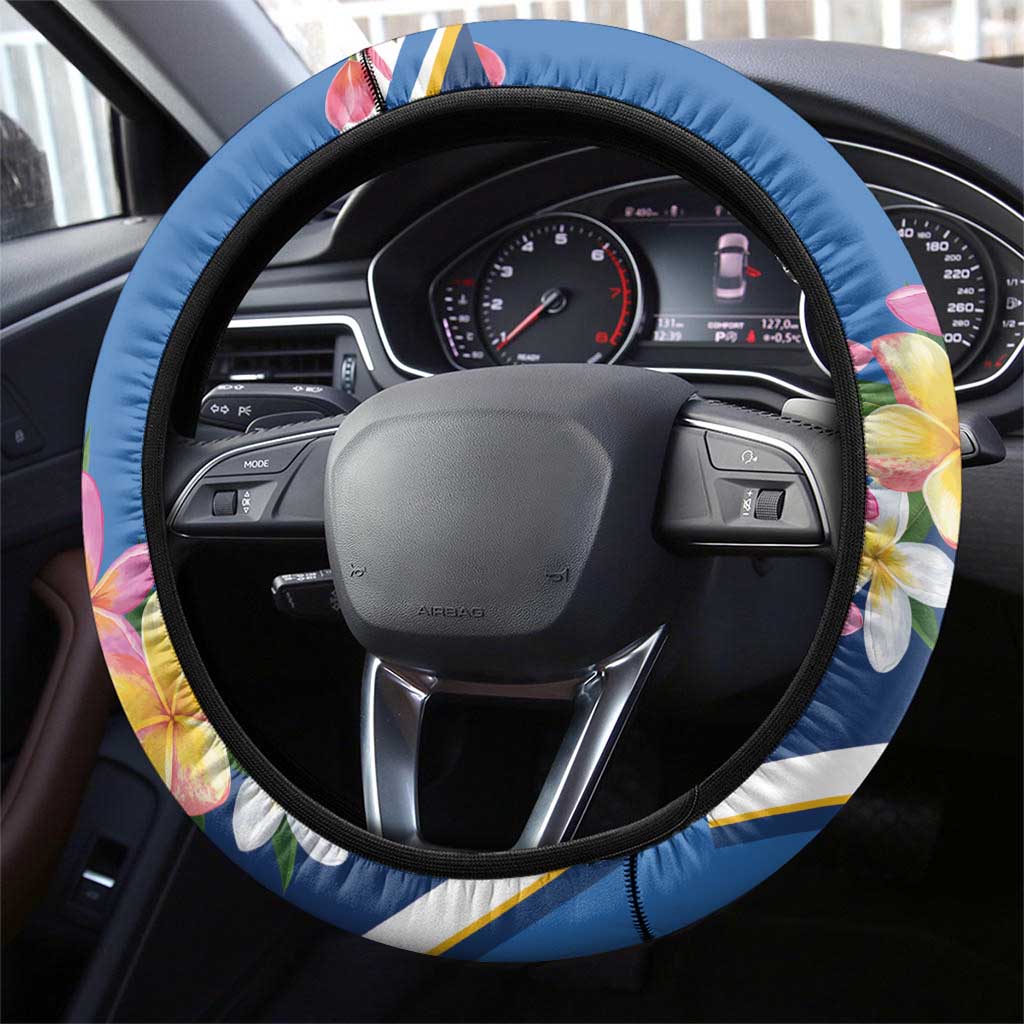Nicaragua Granada Steering Wheel Cover Viva Nica - Wonder Print Shop