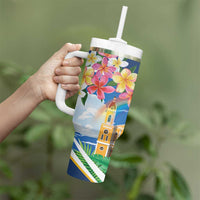 Nicaragua Granada Personalized Tumbler With Handle Viva Nica - Wonder Print Shop