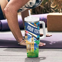 Nicaragua Granada Personalized Tumbler With Handle Viva Nica - Wonder Print Shop