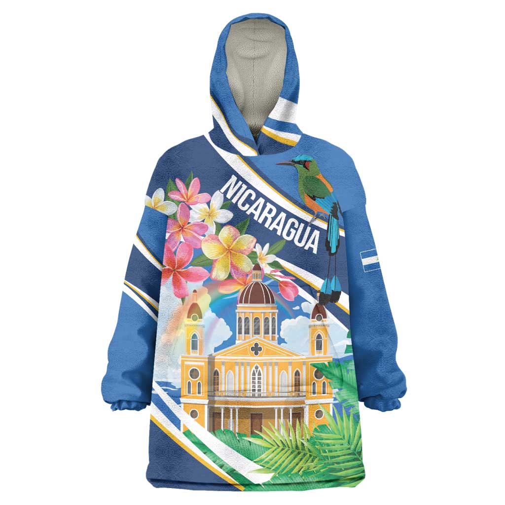 Nicaragua Granada Personalized Wearable Blanket Hoodie Viva Nica - Wonder Print Shop