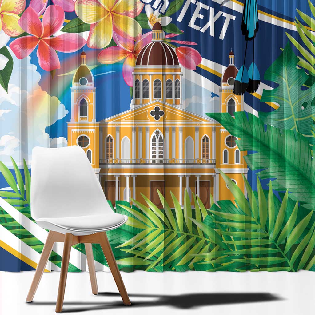 Nicaragua Granada Personalized Window Curtain Viva Nica - Wonder Print Shop