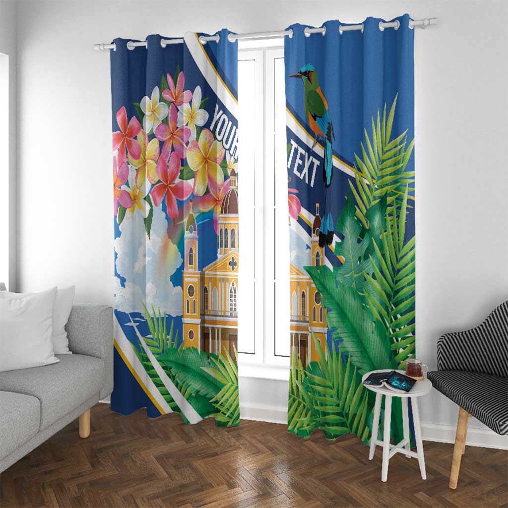 Nicaragua Granada Personalized Window Curtain Viva Nica - Wonder Print Shop