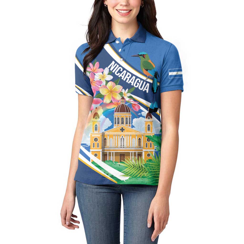Nicaragua Granada Personalized Women Polo Shirt Viva Nica - Wonder Print Shop