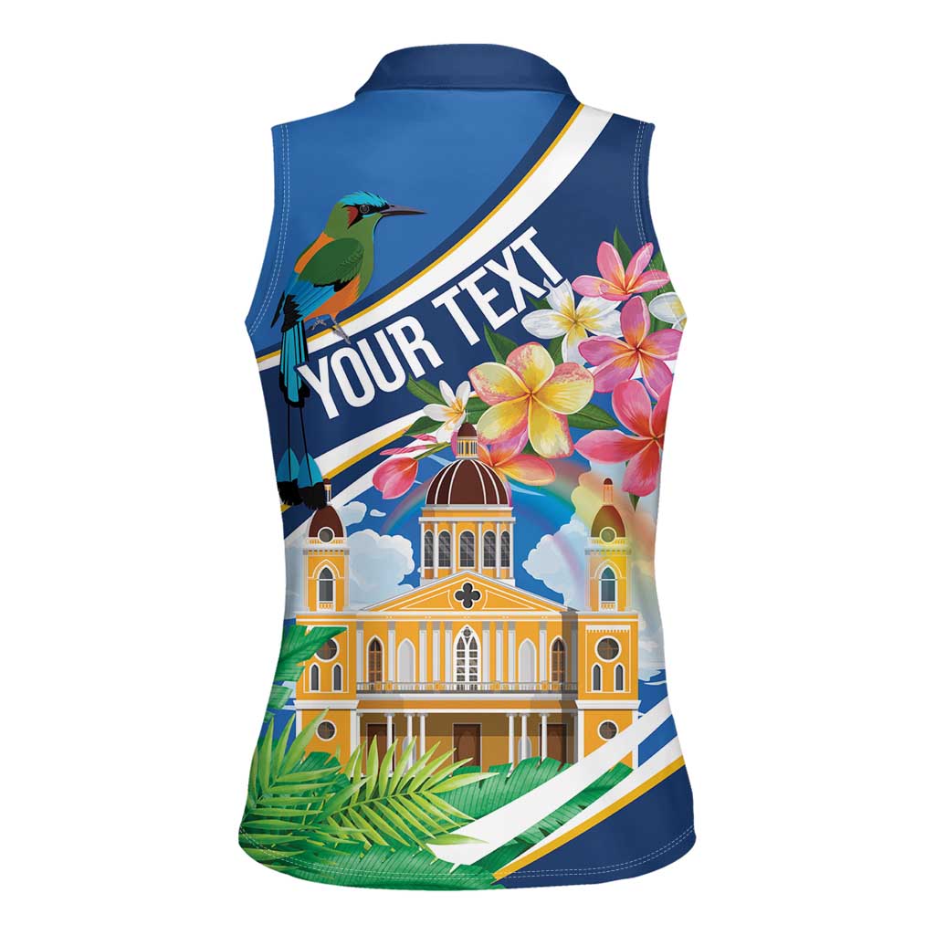 Nicaragua Granada Personalized Women Sleeveless Polo Shirt Viva Nica - Wonder Print Shop