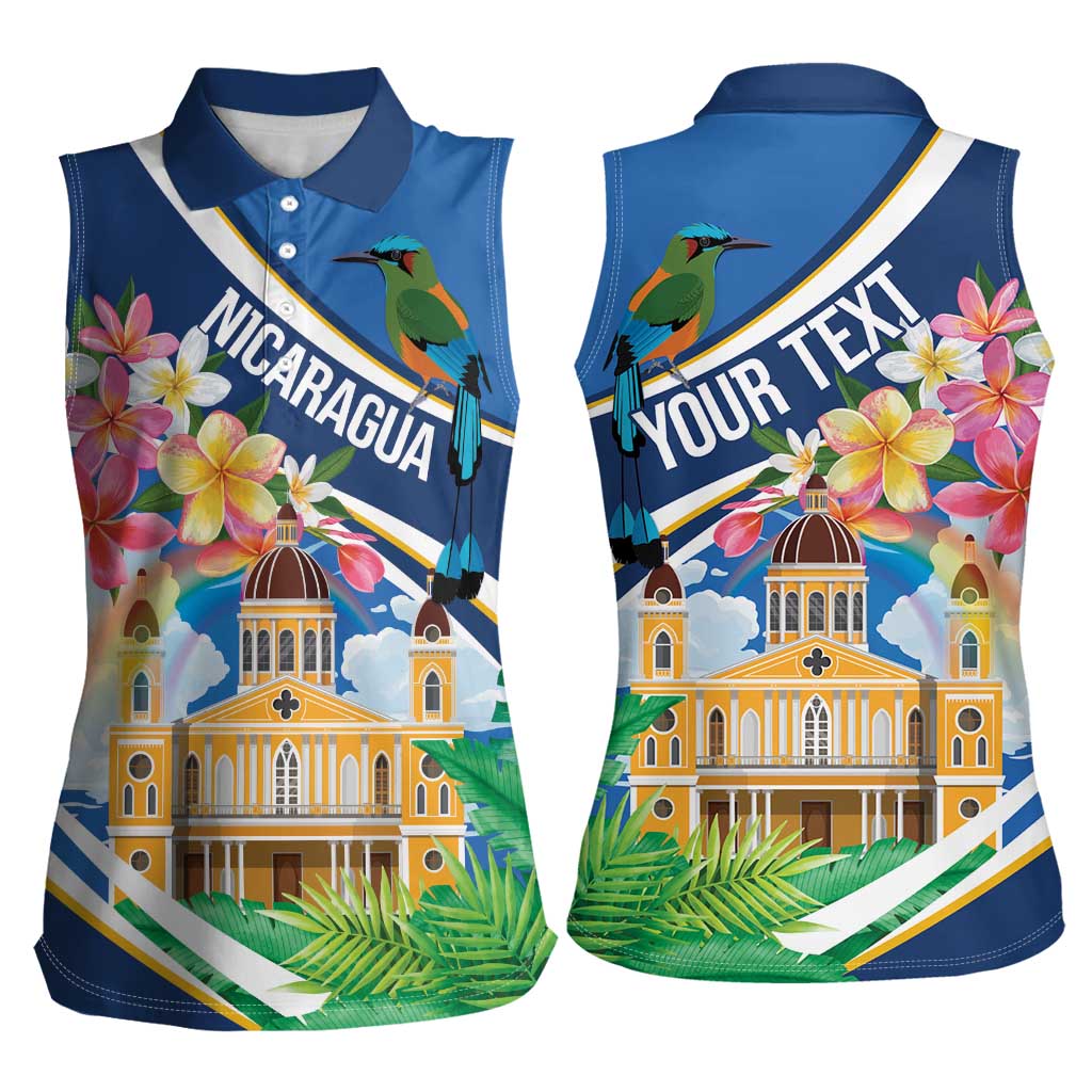 Nicaragua Granada Personalized Women Sleeveless Polo Shirt Viva Nica - Wonder Print Shop