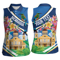 Nicaragua Granada Personalized Women Sleeveless Polo Shirt Viva Nica - Wonder Print Shop